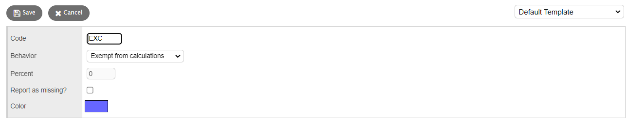 New Gradebook Special Code page